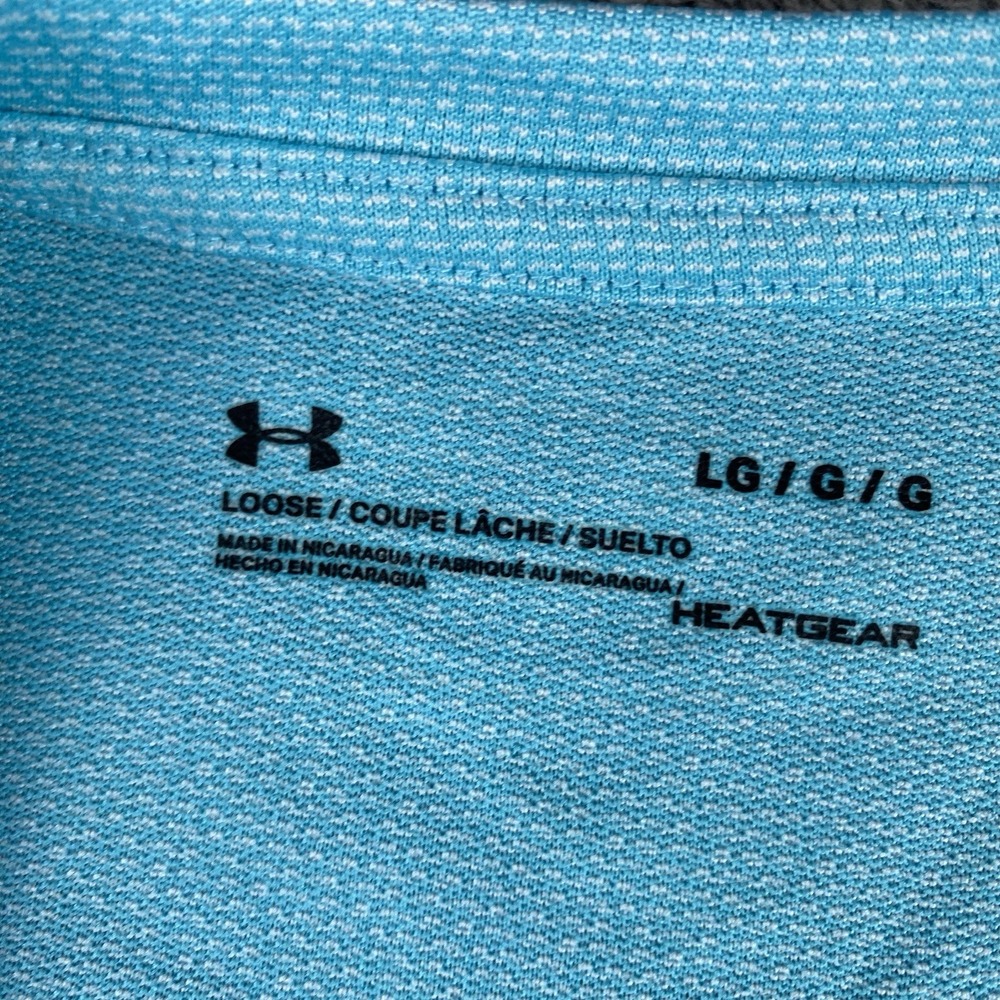 Under Armour Tech Short Sleeve V-Neck Loose Heatgear T-Shirt Womens Large Blue - Picture 10 of 16